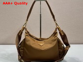 Prada Explore Large Re Nylon and Leather Bag in Brandy 1BC264 Replica