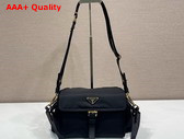 Prada Explore Medium Re Nylon Shoulder Bag in Black 1BD394 Replica