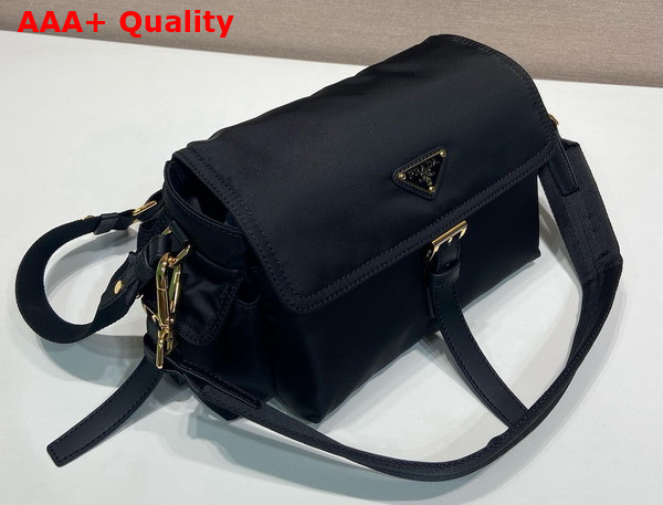 Prada Explore Medium Re Nylon Shoulder Bag in Black 1BD394 Replica