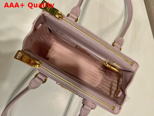 Prada Galleria Saffiano Leather Mini Bag Alabaster Pink 1BA906 Replica