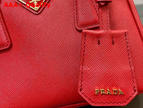 Prada Galleria Saffiano Leather Mini Bag in Red 1BA906 Replica