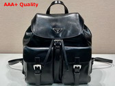 Prada Leather Backpack in Black 1BZ811 Replica
