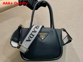 Prada Leather Mini Handbag in Black 1BA362 Replica