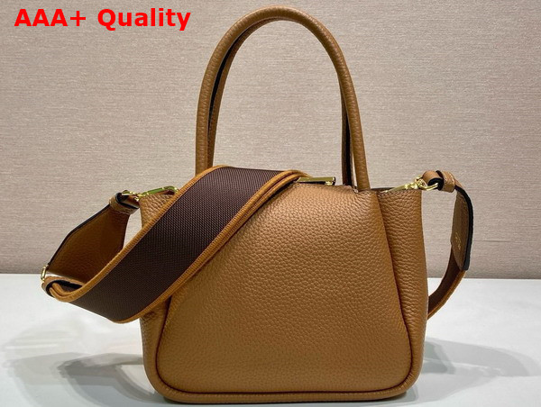 Prada Leather Mini Handbag in Caramel 1BA362 Replica