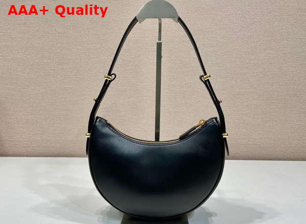 Prada Leather Shoulder Bag in Black 1BC194 Replica