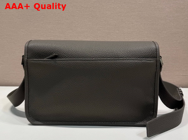 Prada Leather Shoulder Bag in Clay Gray 2VD075 Replica
