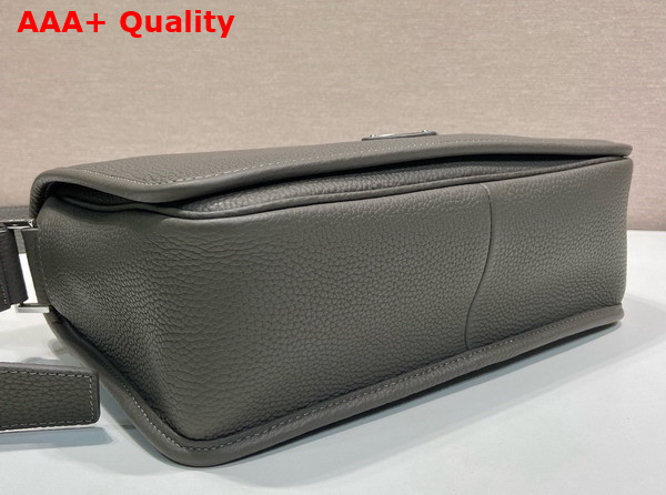 Prada Leather Shoulder Bag in Clay Gray 2VD075 Replica