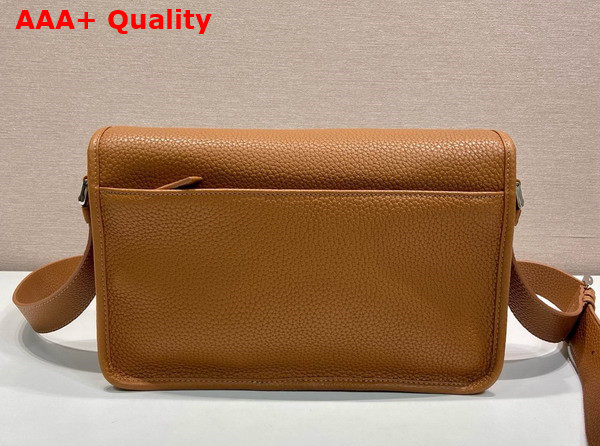 Prada Leather Shoulder Bag in Cognac 2VD075 Replica