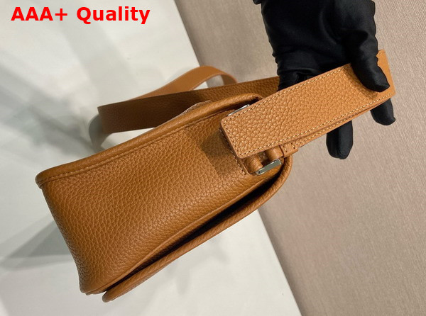 Prada Leather Shoulder Bag in Cognac 2VD075 Replica
