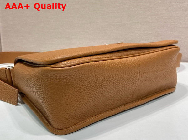 Prada Leather Shoulder Bag in Cognac 2VD075 Replica