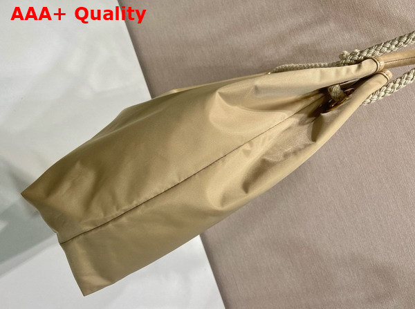 Prada Mariner Large Re Nylon Shoulder Bag in Camel 1BC244 Replica