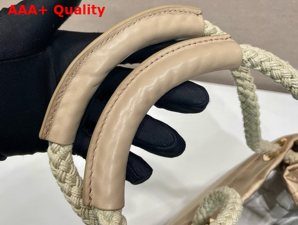 Prada Mariner Re Nylon Small Bucket Bag in Beige 1BE082 Replica