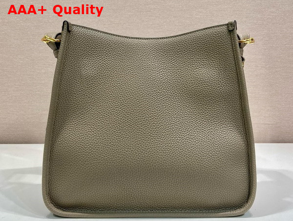 Prada Medium Leather Bag in Clay Gray 1BC073 Replica