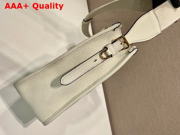 Prada Medium Leather Bag in White 1BC073 Replica