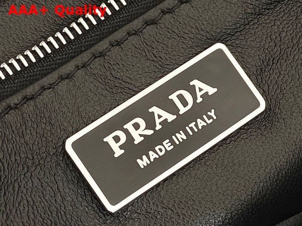 Prada Medium Leather Handbag in Black 1BN026 Replica