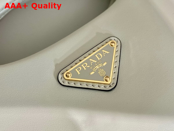 Prada Medium Leather Handbag in White 1BA421 Replica