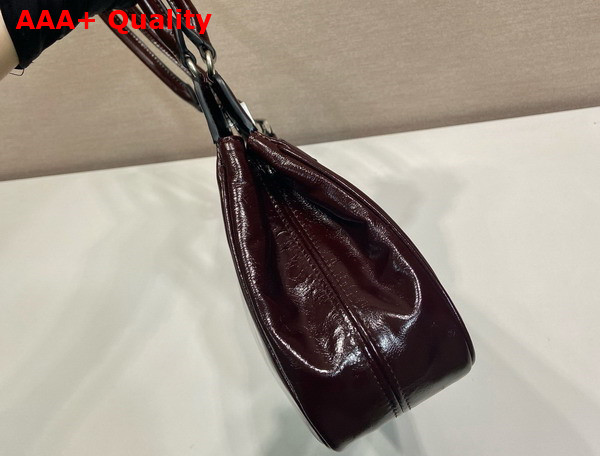 Prada Medium Leather Tote Bag in Dark Brown Vintage Calfskin 1BG569 Replica