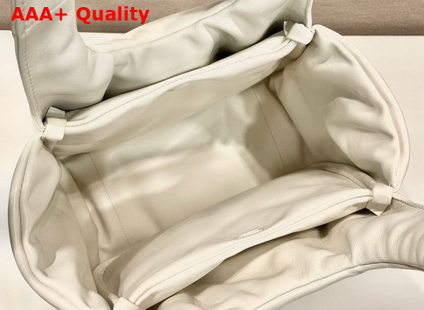 Prada Medium Padded Prada Soft Nappa Leather Bag in White 1BG413 Replica
