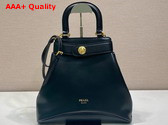 Prada Medium Prada Carey Leather Bag in Black 1BG567 Replica