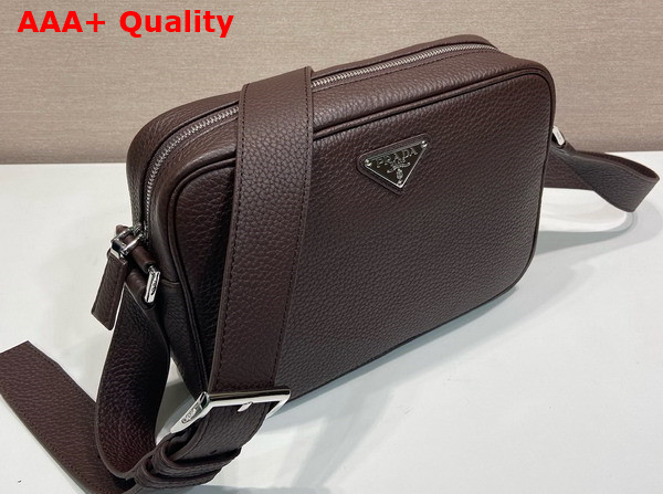 Prada Mens Leather Shoulder Bag in Sienna 2VH189 Replica