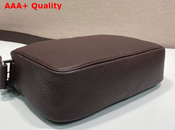 Prada Mens Leather Shoulder Bag in Sienna 2VH189 Replica