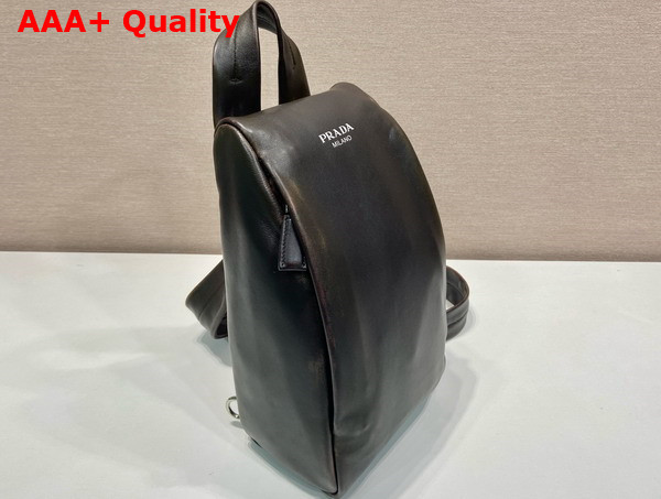 Prada Nappa Leather Backpack in Dark Brown 2VZ114 Replica