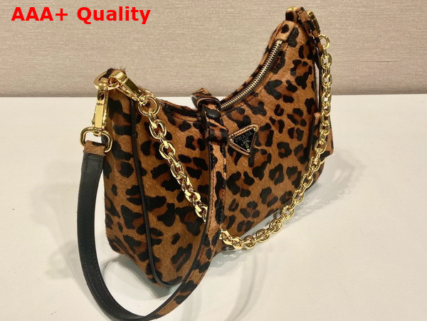 Prada Re Edition Printed Leather Mini Bag in Honey 1BC204 Replica