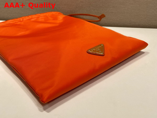 Prada Re Nylon Pouch in Amber 1NK001 Replica