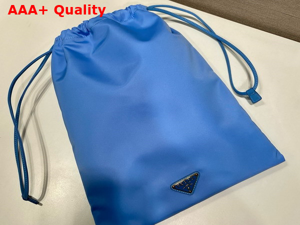 Prada Re Nylon Pouch in Light Blue 1NK001 Replica