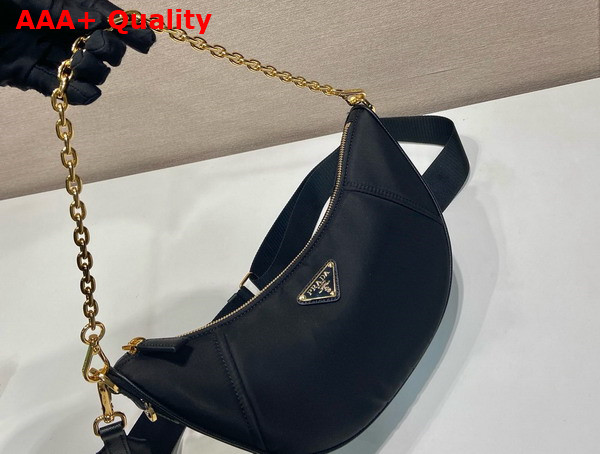 Prada Re Nylon Shoulder Bag in Black 1BH222 Replica