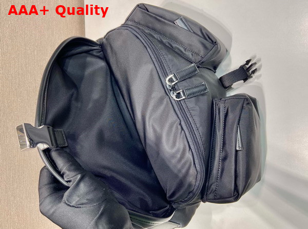 Prada Re Nylon and Leather Shoulder Bag in Black 2VH175 Replica
