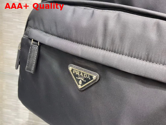 Prada Re Nylon and Saffiano Leather Backpack in Black 2VZ048 Replica