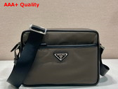 Prada Re Nylon and Saffiano Shoulder Bag in Forest Green 2VH048 Replica