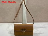 Prada Saffiano Leather Mini Bag in Tobacco 1BD386 Replica