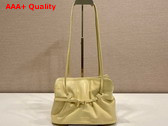 Prada Small Prada Dada Nappa Leather Bag in Cream 1BG586 Replica