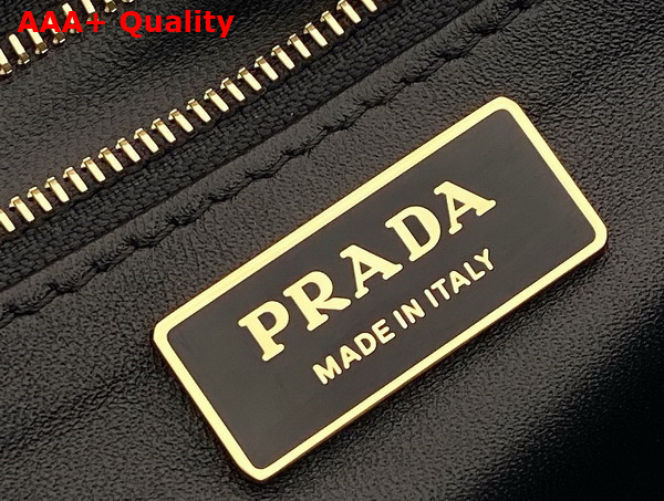 Prada Soft Sound Medium Leather Shoulder Bag in Black 1BN023 Replica