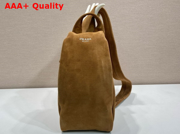 Prada Suede Backpack in Brown 2VZ114 Replica