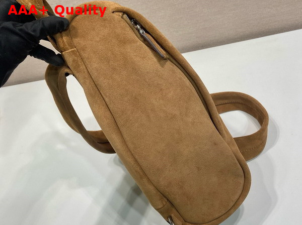 Prada Suede Backpack in Brown 2VZ114 Replica