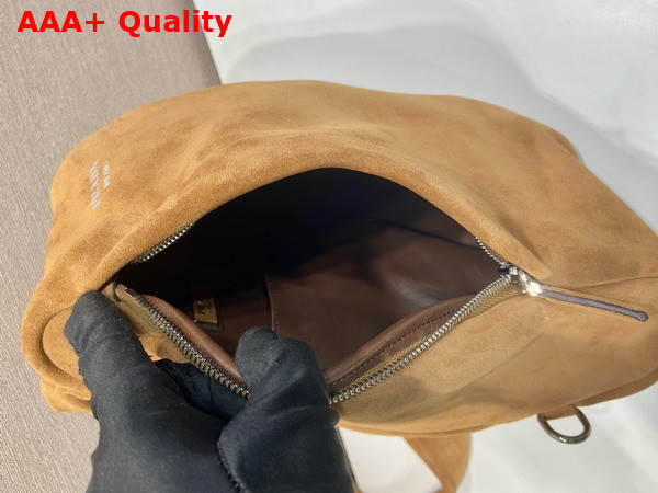 Prada Suede Backpack in Brown 2VZ114 Replica