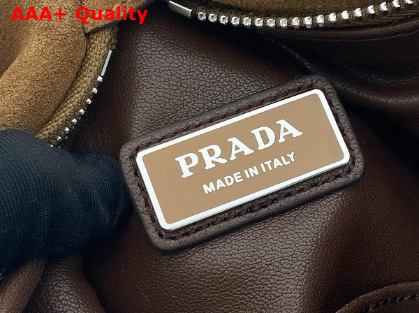 Prada Suede Backpack in Brown 2VZ114 Replica