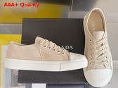 Prada Womens Fabric Sneakers in Beige Replica
