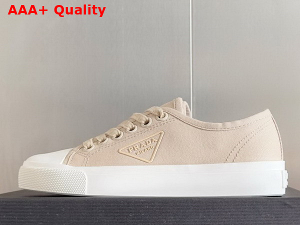 Prada Womens Fabric Sneakers in Beige Replica