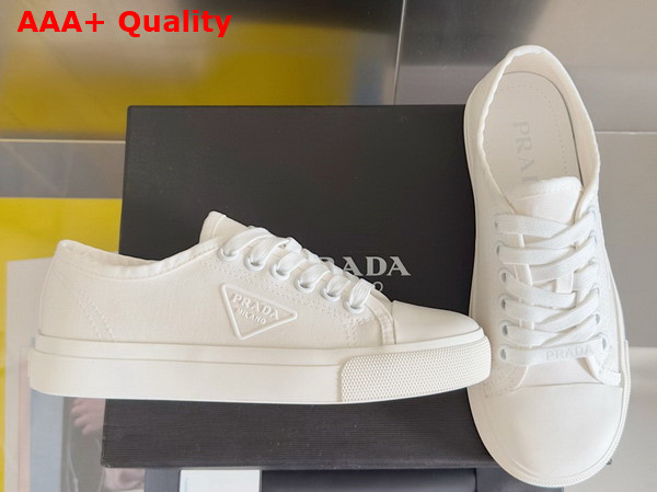 Prada Womens Fabric Sneakers in White Replica