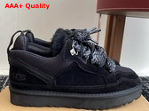 UGG Womens Lowmel in Black Suede Replica