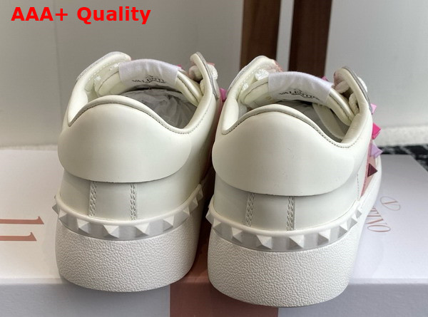 Valentino Garavani Rockstud Untitled Sneaker in Calfskin with Tonal Studs White Replica