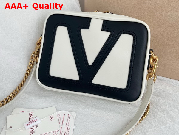 Valentino Garavani Viva Superstar Nappa Leather Crossbody Bag Butter and Black Replica