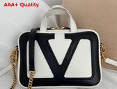 Valentino Garavani Viva Superstar Nappa Leather Handbag Butter and Black Replica
