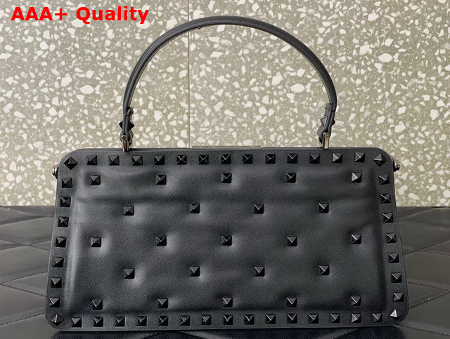 Valentino Rockstud Padded Nappa Handbag in Black Replica